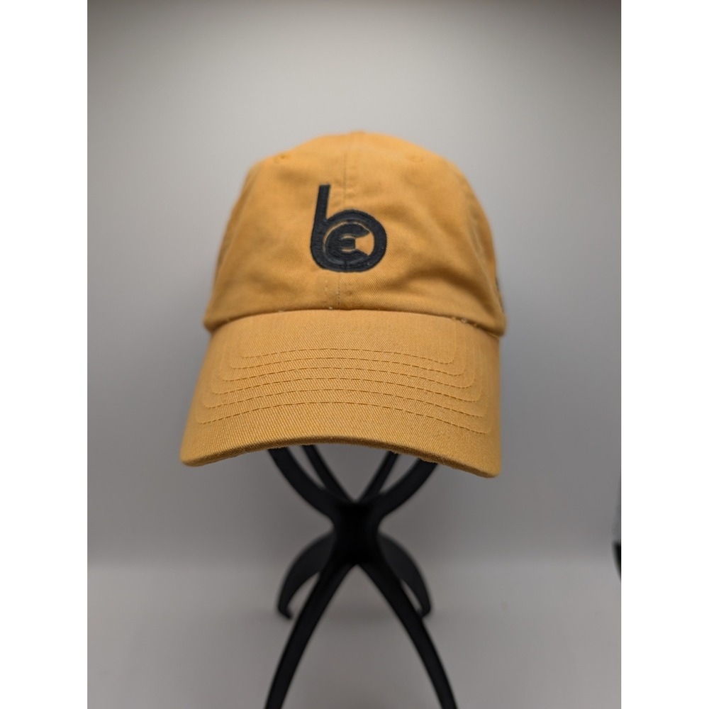 Headshot KC Caps Baker Electric Inc Mustard Yellow Strapback Baseball Hat Mens